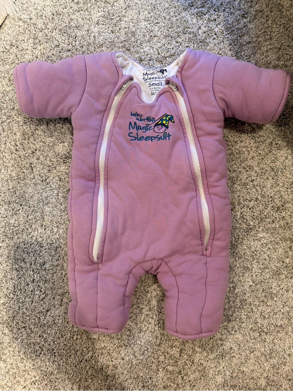 Baby Merlin's Magic Sleepsuit - Pink Small 3-6 months